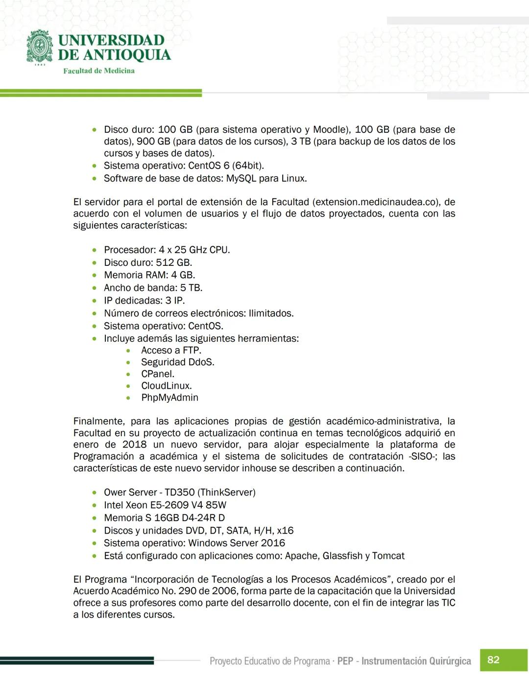 FECHA DE ACTUALIZACIÓN
ENERO 2023
UNIVERSIDAD
DE ANTIOQUIA
Facultad de Medicina
Proyecto Educativo
de Programa
- PEP -
Instrumentación Quirú