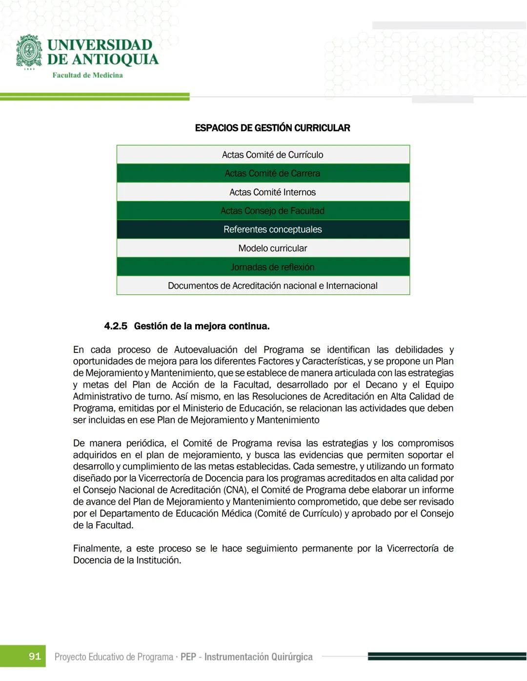 FECHA DE ACTUALIZACIÓN
ENERO 2023
UNIVERSIDAD
DE ANTIOQUIA
Facultad de Medicina
Proyecto Educativo
de Programa
- PEP -
Instrumentación Quirú