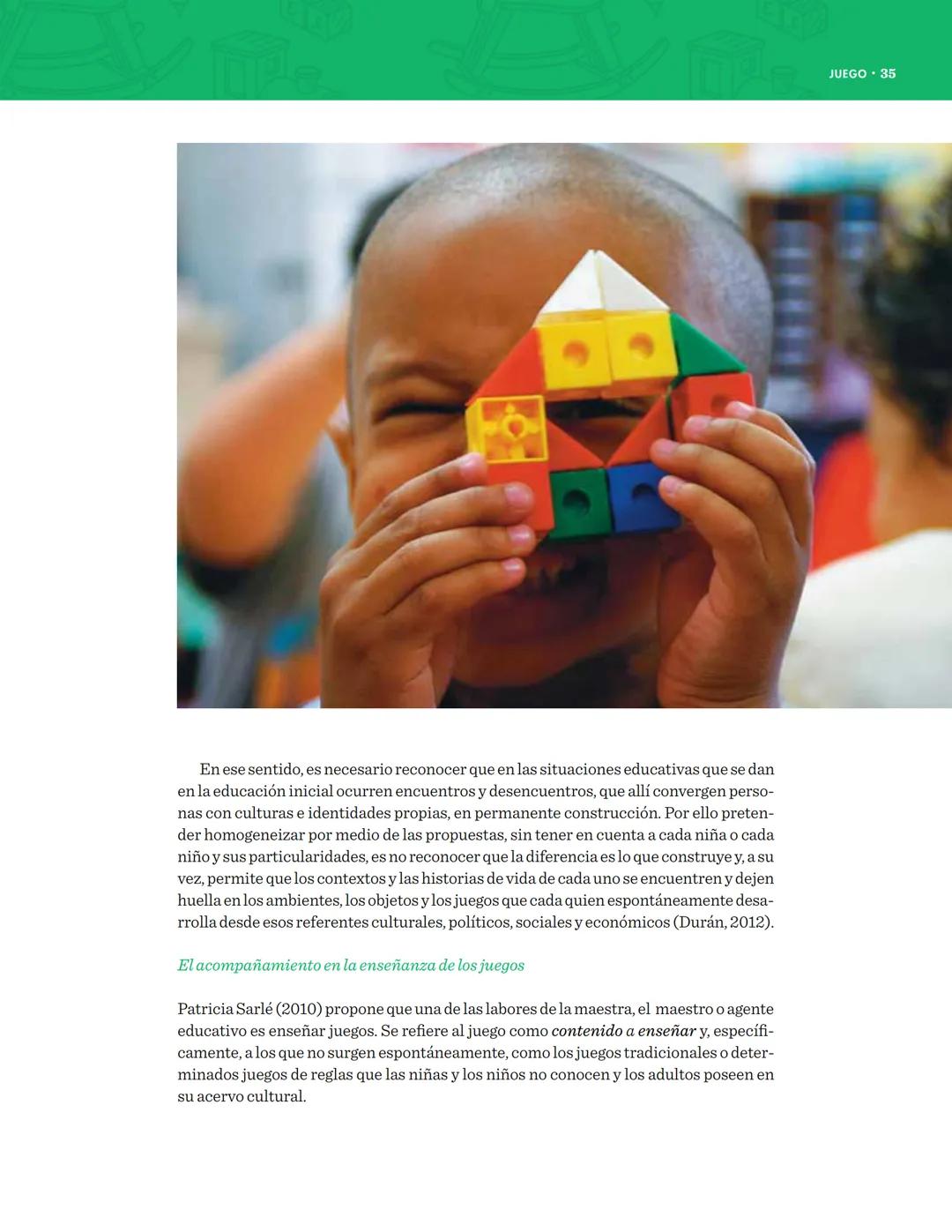 DOCUMENTO NO. 22
Serie de orientaciones pedagógicas para la
educación inicial en el marco de la atención integral
El juego en
la educación i