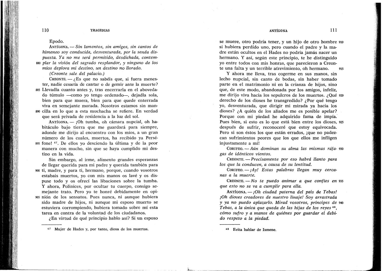 SÓFOCLES
UNIVERSIDAD DE CHILE
3 5601 15496 0037
TRAGEDIAS
AYAX ANTIGONA EDIPO REY
ELECTRA EDIPO EN COLONO
BIBLIOTECA BÁSICA GREDOS ANTÍGONA
