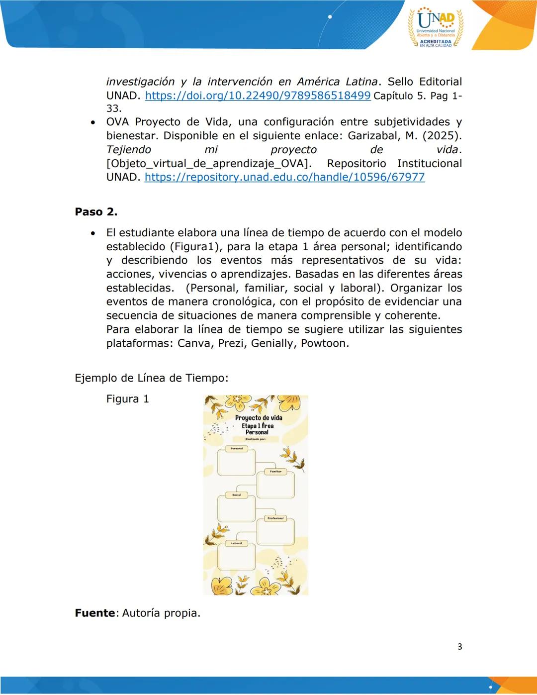 UNAD
Abierts y a Distanc
ACREDITADA
Universidad Nacional Abierta y a Distancia
Vicerrectoría Académica y de Investigación
Curso: Proyecto de