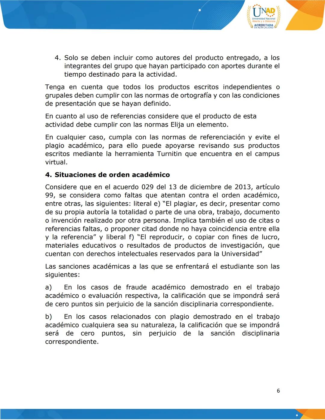 UNAD
Abierts y a Distanc
ACREDITADA
Universidad Nacional Abierta y a Distancia
Vicerrectoría Académica y de Investigación
Curso: Proyecto de
