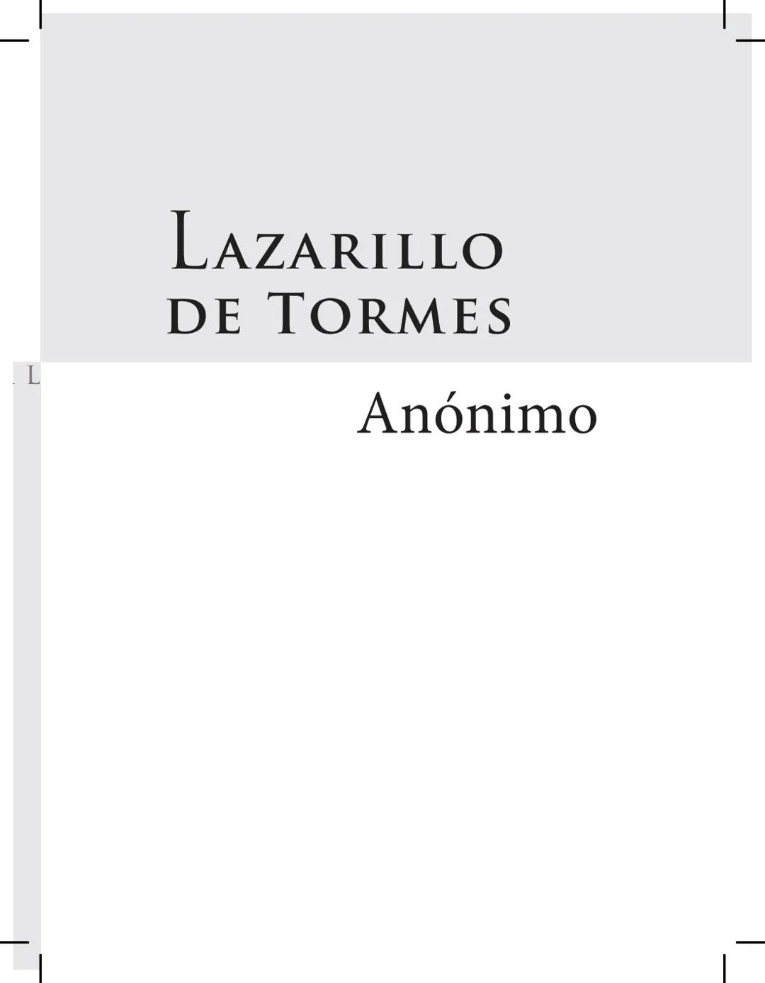 # LAZARILLO DE TORMES
Anónimo
PRESENTACIÓN DE
ANTONIO GARCÍA ÁNGEL
CIRCULACIÓN
libro al
viento
GRATUITA libro al
viento
UNA CAMPAÑA DE