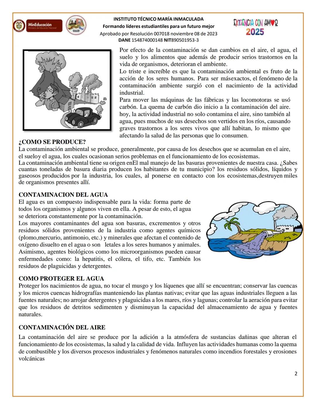 # MinEducación
# INSTITUTO TÉCNICO MARÍA INMACULADA
Formando líderes estudiantiles para un futuro mejor
Aprobado por Resolución 007018 novi