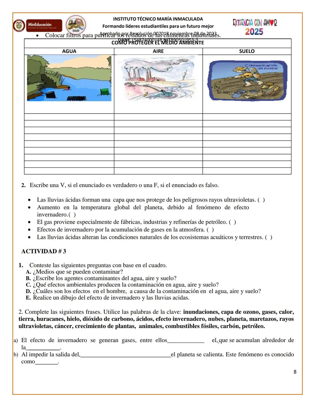 # MinEducación
# INSTITUTO TÉCNICO MARÍA INMACULADA
Formando líderes estudiantiles para un futuro mejor
Aprobado por Resolución 007018 novi