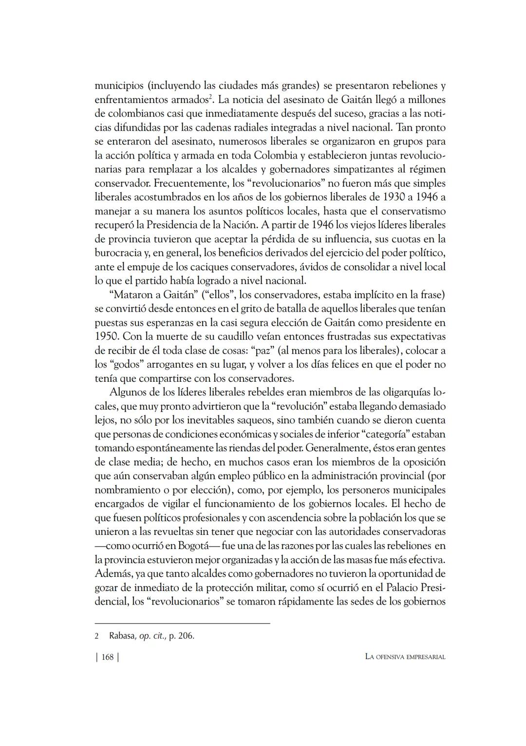 Capítulo VIII
El "Bogotazo"
El 9 de abril de 1948, a la una y cinco de la tarde, Jorge Eliécer Gaitán fue
herido de muerte en frente del edi