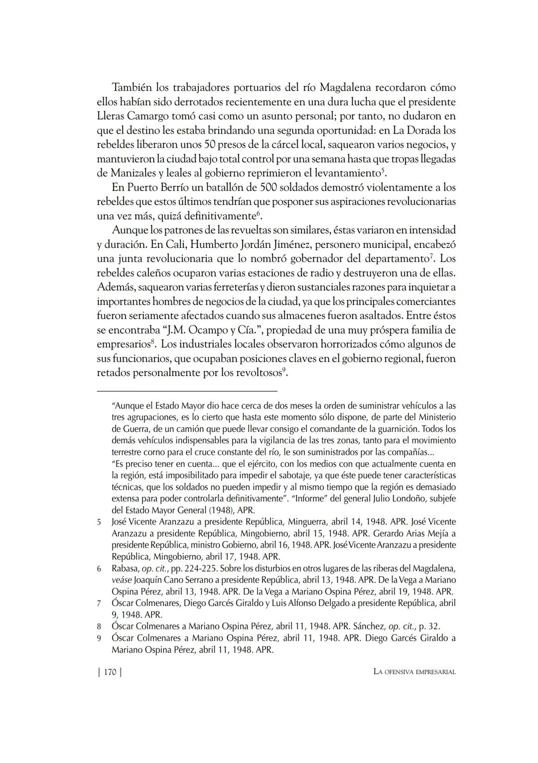 Capítulo VIII
El "Bogotazo"
El 9 de abril de 1948, a la una y cinco de la tarde, Jorge Eliécer Gaitán fue
herido de muerte en frente del edi
