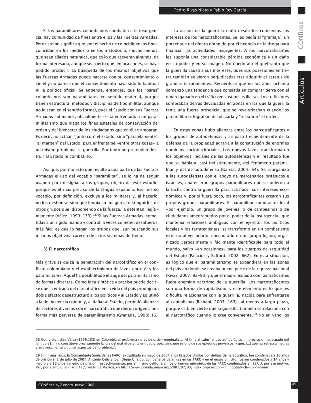 # Pedro Rivas Nieto y Pablo Rey García
# Las autodefensas y el paramilitarismo en Colombia (1964-2006)
Pedro Rivas Nieto y Pablo Rey Garcí