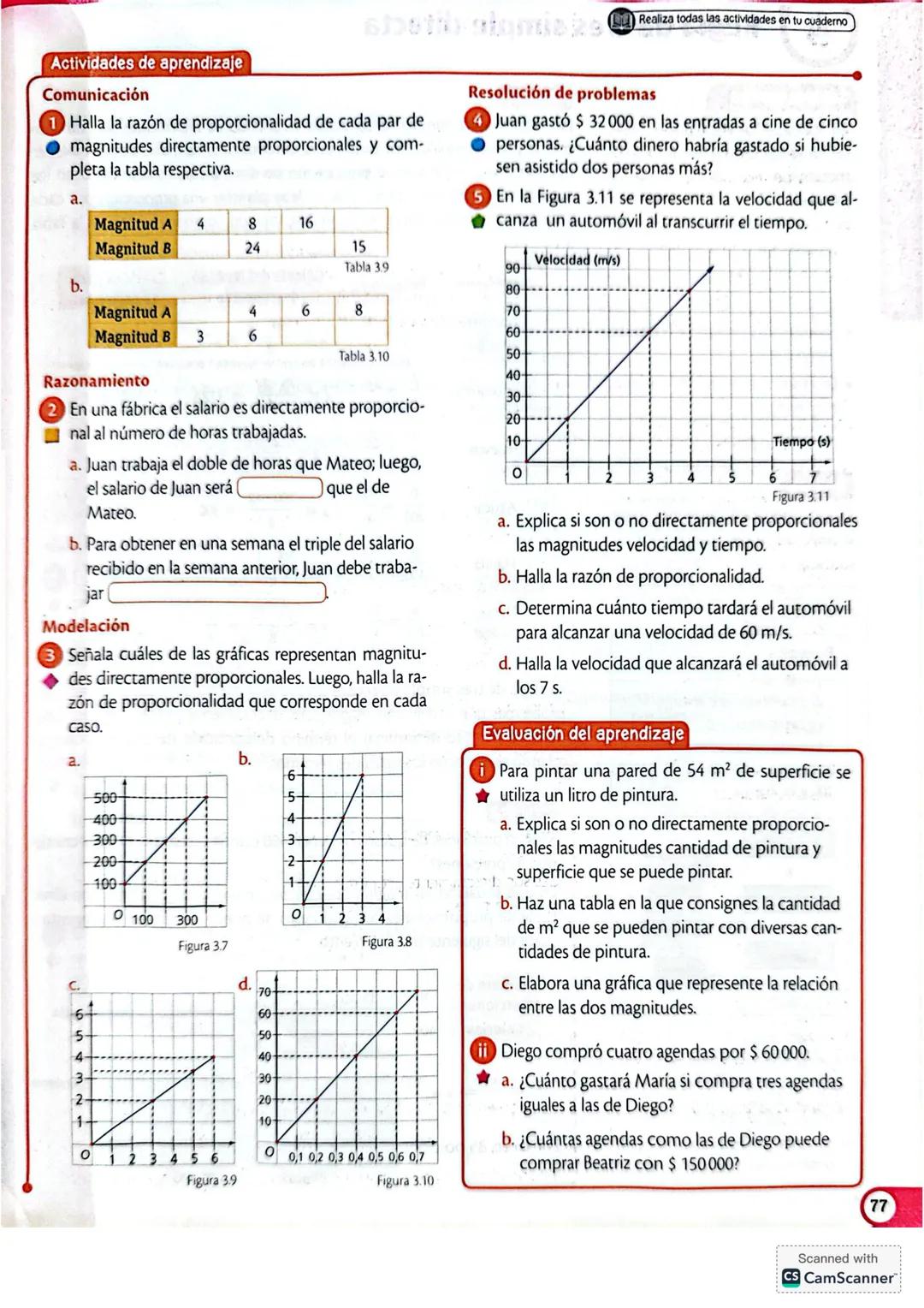 ejercicios de matemáticas