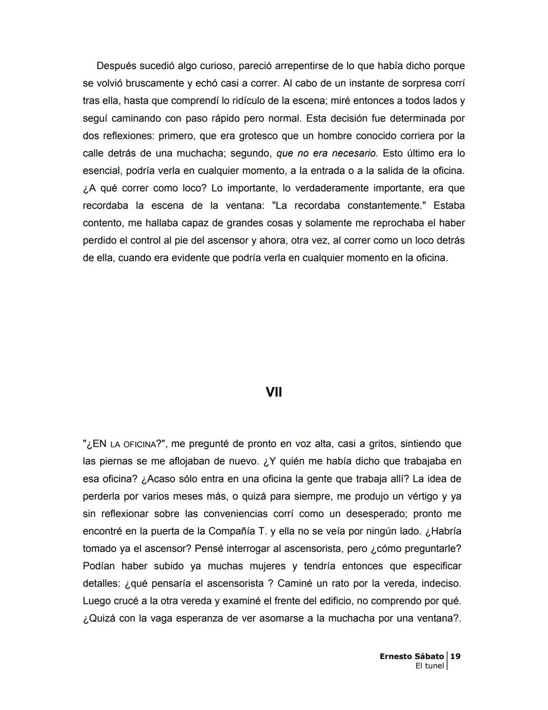 ## EL TÚNEL
ERNESTO SÁBAT0 ÍNDICE
I.
5
II
6
III
8
IV.
9
V
13
VI.
16
VII
19
VIII.
22
IX.
23
X.
28
XI.
30
XII.
31
XIII.
34
XIV
38
XV
39
XVI