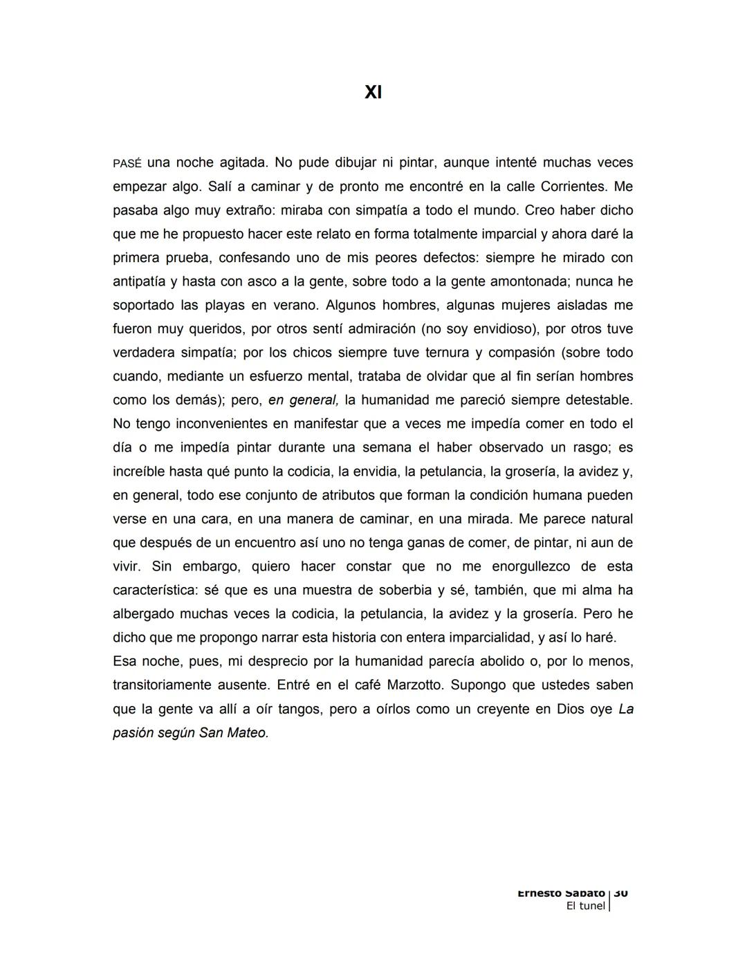 ## EL TÚNEL
ERNESTO SÁBAT0 ÍNDICE
I.
5
II
6
III
8
IV.
9
V
13
VI.
16
VII
19
VIII.
22
IX.
23
X.
28
XI.
30
XII.
31
XIII.
34
XIV
38
XV
39
XVI