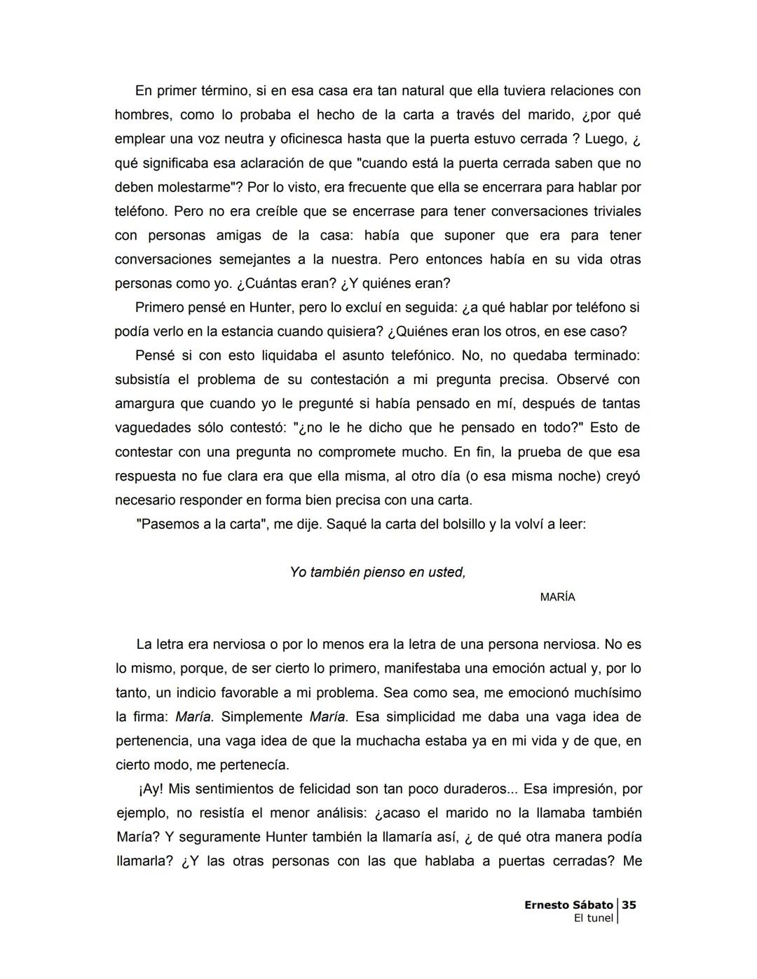 ## EL TÚNEL
ERNESTO SÁBAT0 ÍNDICE
I.
5
II
6
III
8
IV.
9
V
13
VI.
16
VII
19
VIII.
22
IX.
23
X.
28
XI.
30
XII.
31
XIII.
34
XIV
38
XV
39
XVI