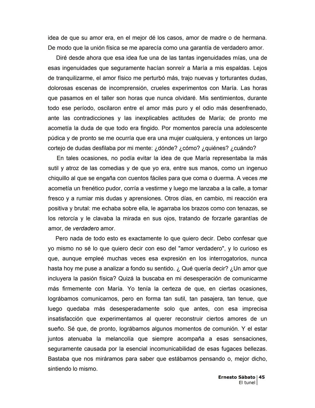 ## EL TÚNEL
ERNESTO SÁBAT0 ÍNDICE
I.
5
II
6
III
8
IV.
9
V
13
VI.
16
VII
19
VIII.
22
IX.
23
X.
28
XI.
30
XII.
31
XIII.
34
XIV
38
XV
39
XVI