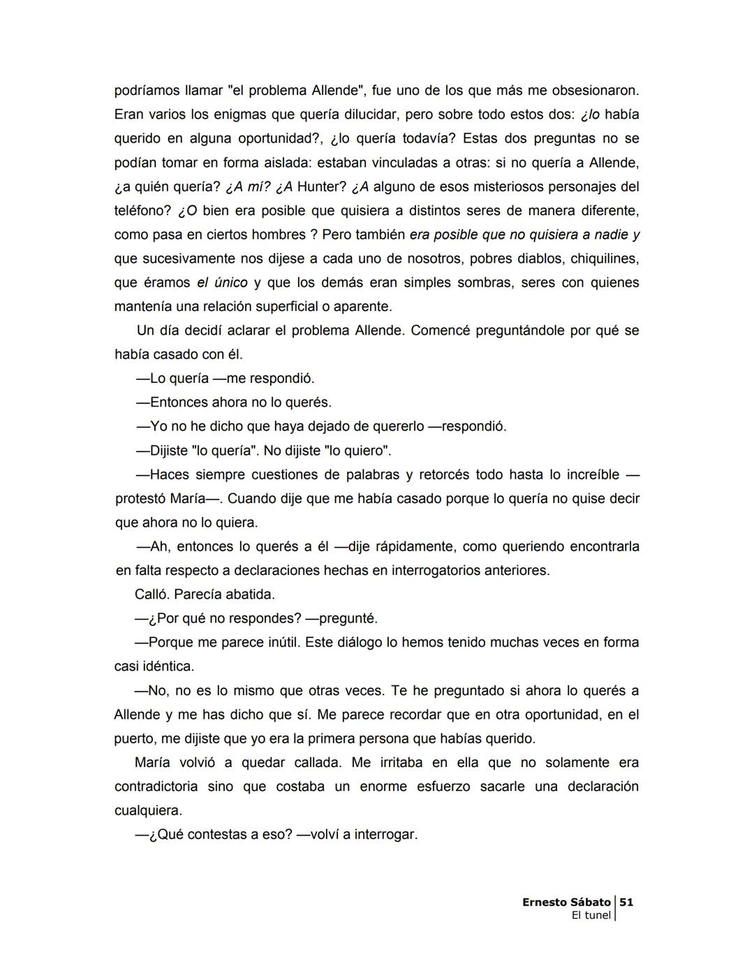 ## EL TÚNEL
ERNESTO SÁBAT0 ÍNDICE
I.
5
II
6
III
8
IV.
9
V
13
VI.
16
VII
19
VIII.
22
IX.
23
X.
28
XI.
30
XII.
31
XIII.
34
XIV
38
XV
39
XVI