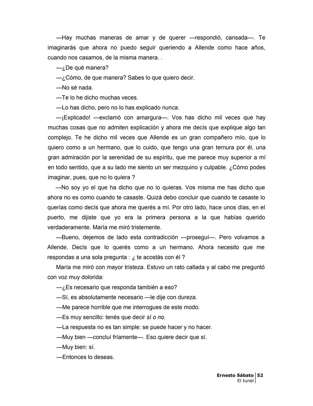 ## EL TÚNEL
ERNESTO SÁBAT0 ÍNDICE
I.
5
II
6
III
8
IV.
9
V
13
VI.
16
VII
19
VIII.
22
IX.
23
X.
28
XI.
30
XII.
31
XIII.
34
XIV
38
XV
39
XVI