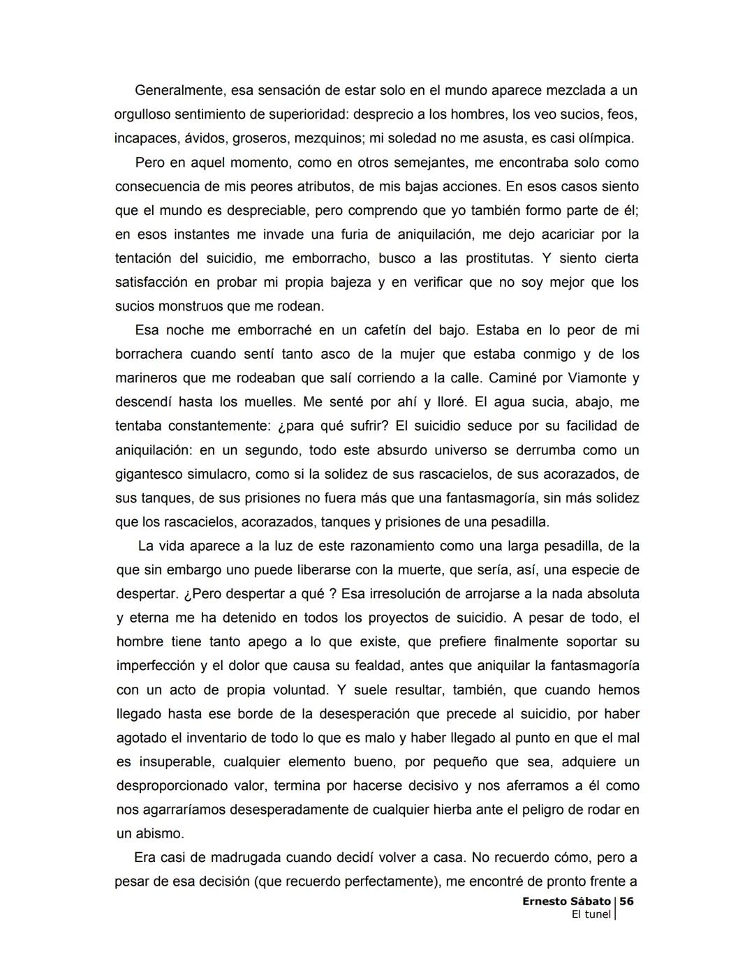 ## EL TÚNEL
ERNESTO SÁBAT0 ÍNDICE
I.
5
II
6
III
8
IV.
9
V
13
VI.
16
VII
19
VIII.
22
IX.
23
X.
28
XI.
30
XII.
31
XIII.
34
XIV
38
XV
39
XVI