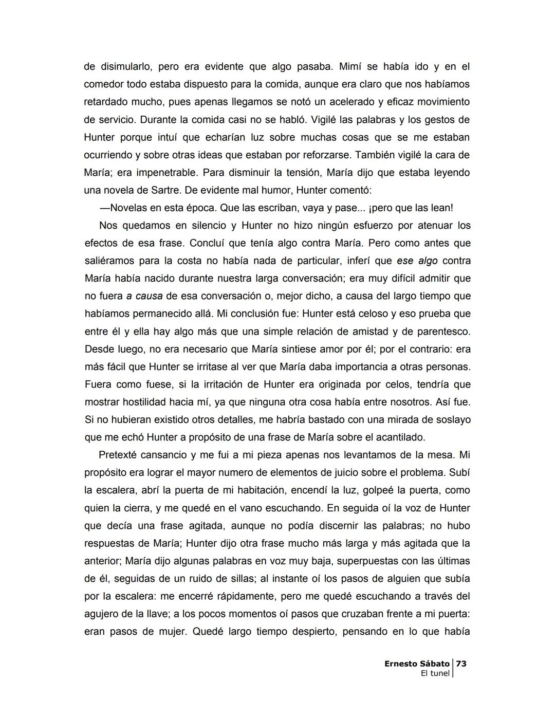 ## EL TÚNEL
ERNESTO SÁBAT0 ÍNDICE
I.
5
II
6
III
8
IV.
9
V
13
VI.
16
VII
19
VIII.
22
IX.
23
X.
28
XI.
30
XII.
31
XIII.
34
XIV
38
XV
39
XVI