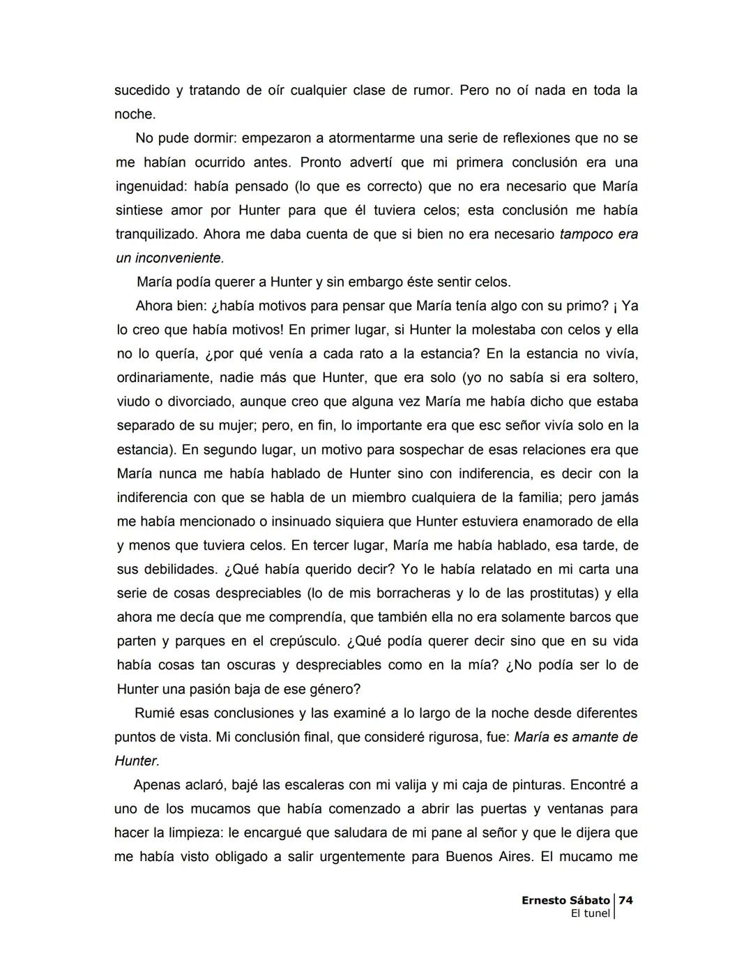 ## EL TÚNEL
ERNESTO SÁBAT0 ÍNDICE
I.
5
II
6
III
8
IV.
9
V
13
VI.
16
VII
19
VIII.
22
IX.
23
X.
28
XI.
30
XII.
31
XIII.
34
XIV
38
XV
39
XVI