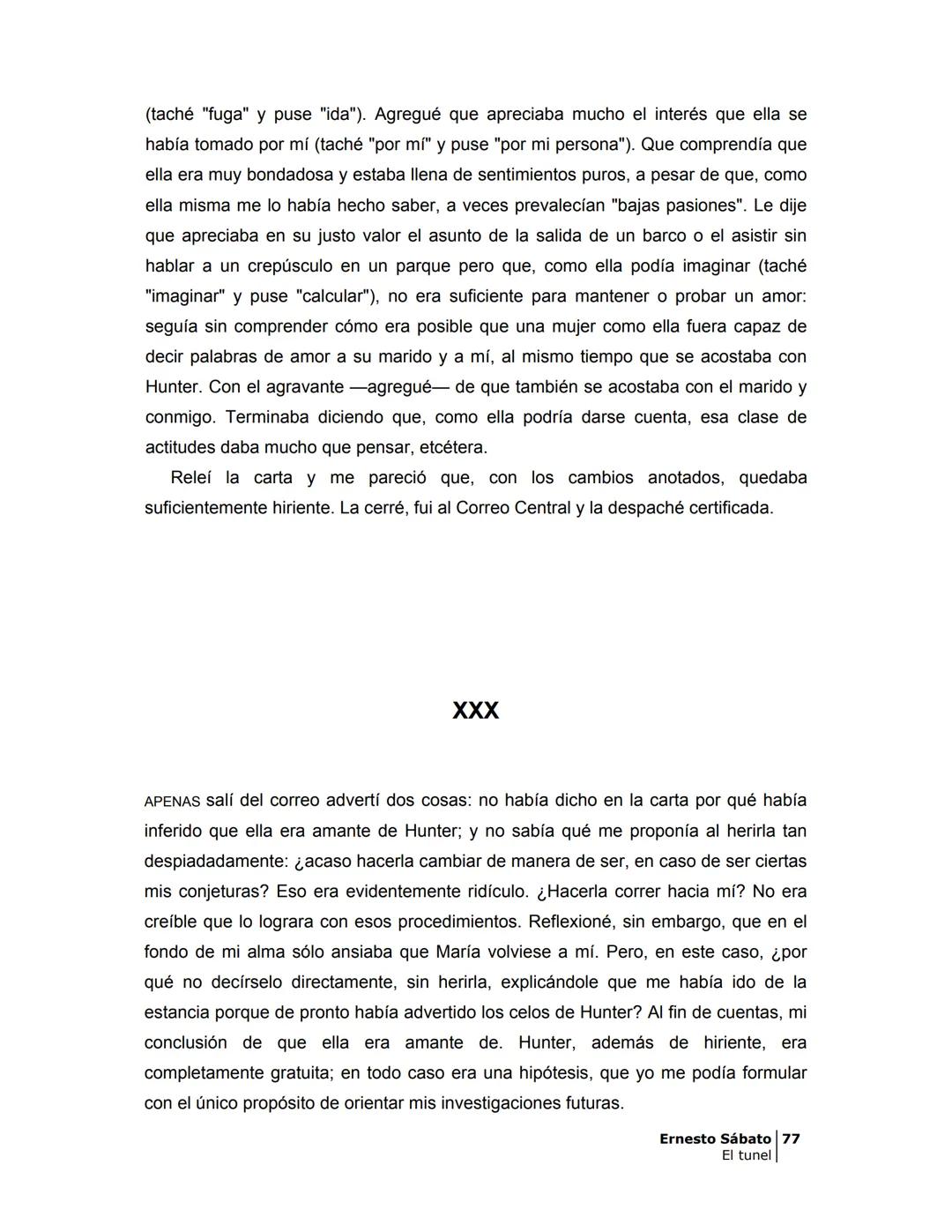 ## EL TÚNEL
ERNESTO SÁBAT0 ÍNDICE
I.
5
II
6
III
8
IV.
9
V
13
VI.
16
VII
19
VIII.
22
IX.
23
X.
28
XI.
30
XII.
31
XIII.
34
XIV
38
XV
39
XVI