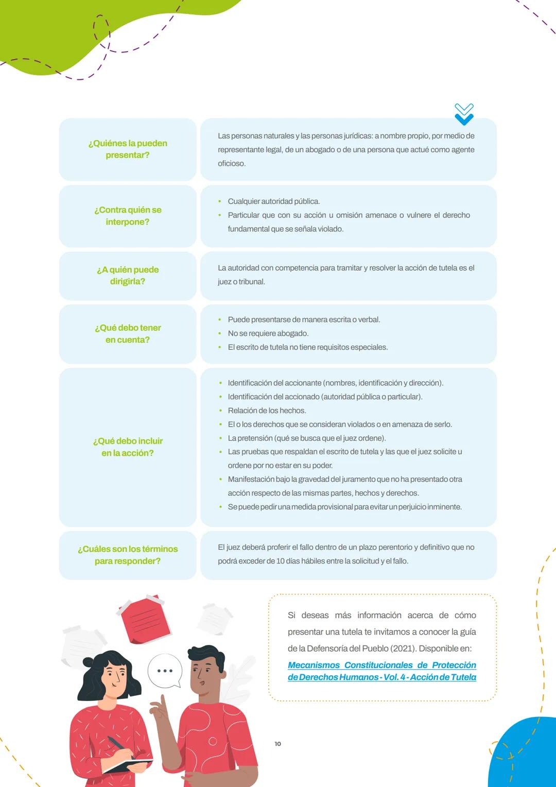 Mecanismos constitucionales de
PROTECCIÓN
DE DERECHOS
Guía práctica de acciones constitucionales:
Derecho de petición, acción de tutela, acc