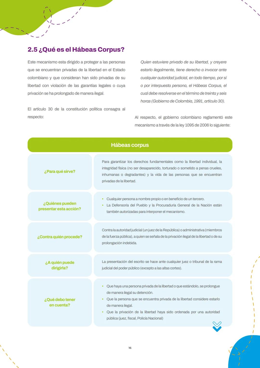Mecanismos constitucionales de
PROTECCIÓN
DE DERECHOS
Guía práctica de acciones constitucionales:
Derecho de petición, acción de tutela, acc