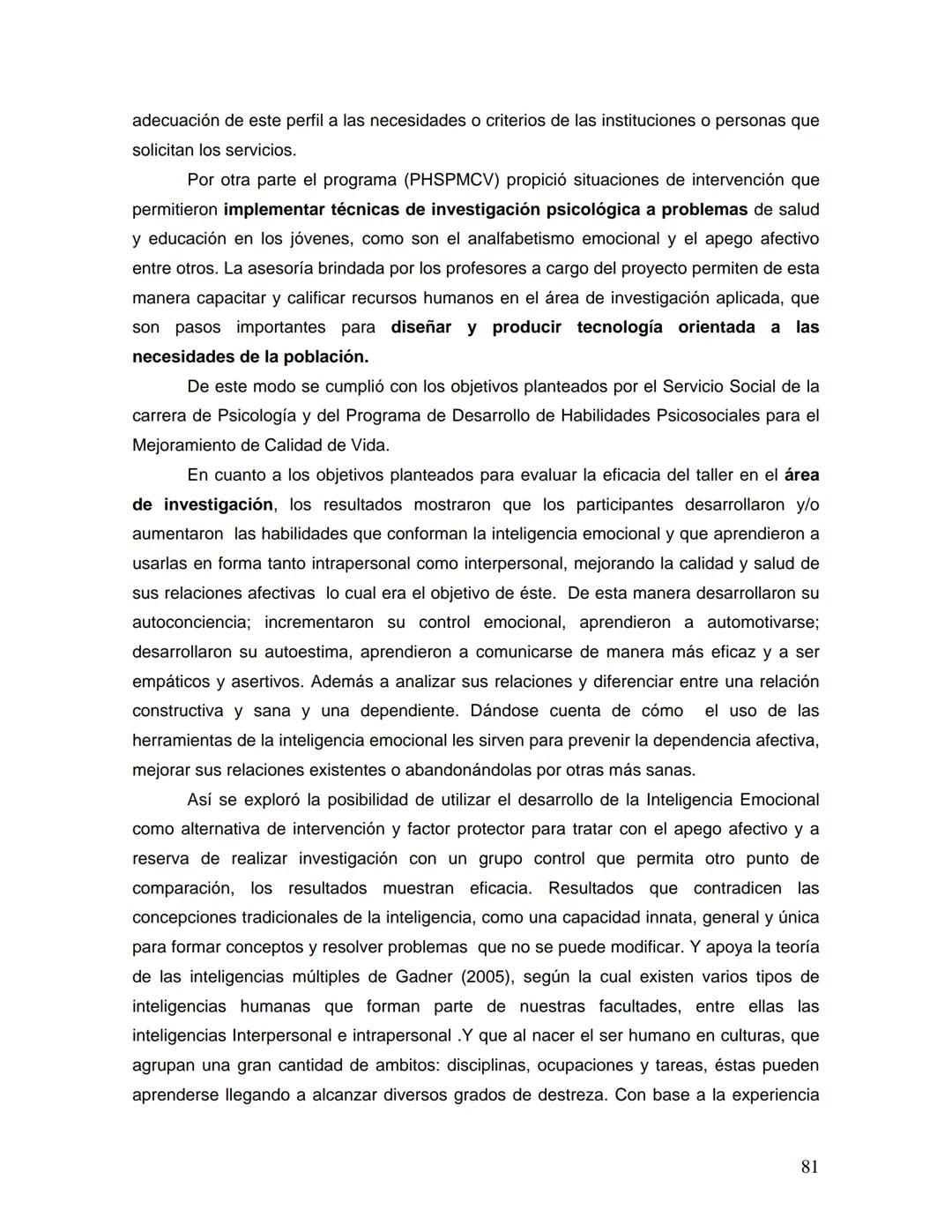 UNIVERSIDAD NACIONAL AUTONOMA DE MÉXICO
FACULTAD DE ESTUDIOS SUPERIORES
"ZARAGOZA"
DESARROLLO DE LA INTELIGENCIA EMOCIONAL
Y RELACIONES AFEC
