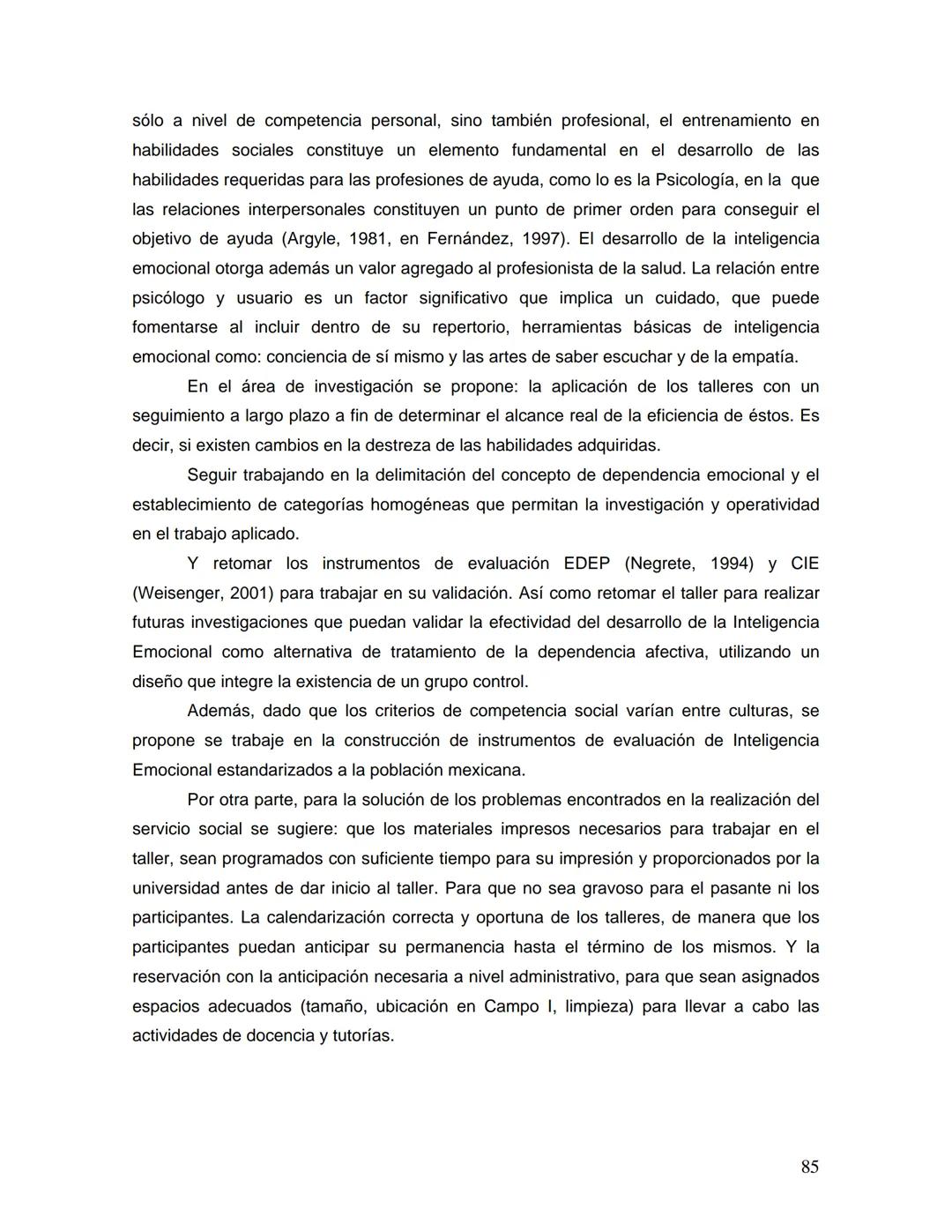 UNIVERSIDAD NACIONAL AUTONOMA DE MÉXICO
FACULTAD DE ESTUDIOS SUPERIORES
"ZARAGOZA"
DESARROLLO DE LA INTELIGENCIA EMOCIONAL
Y RELACIONES AFEC