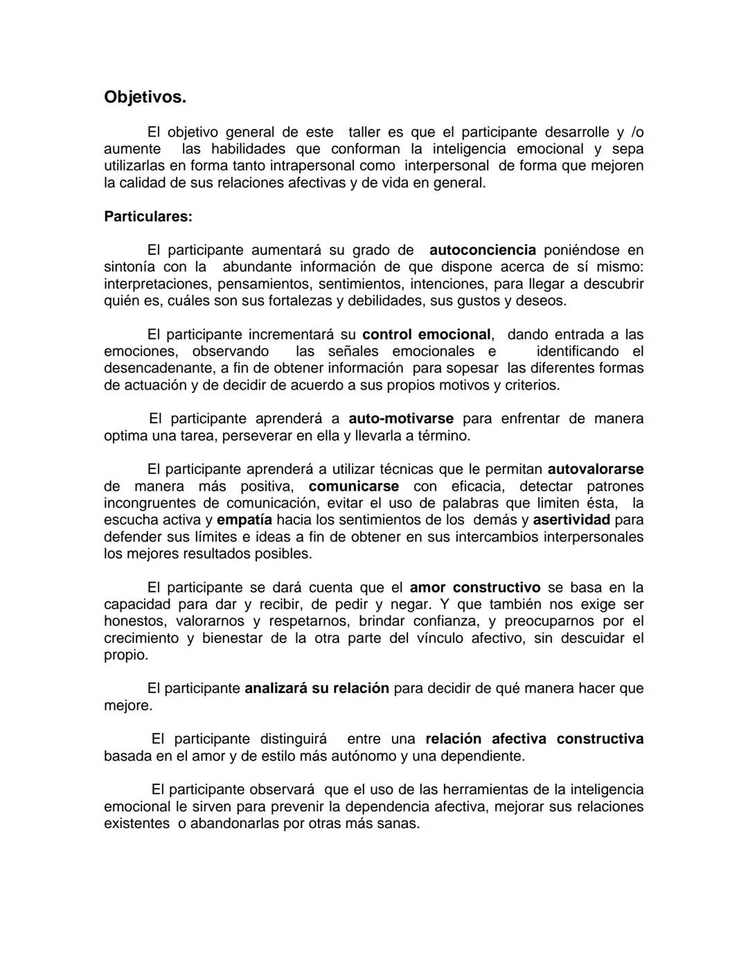 UNIVERSIDAD NACIONAL AUTONOMA DE MÉXICO
FACULTAD DE ESTUDIOS SUPERIORES
"ZARAGOZA"
DESARROLLO DE LA INTELIGENCIA EMOCIONAL
Y RELACIONES AFEC