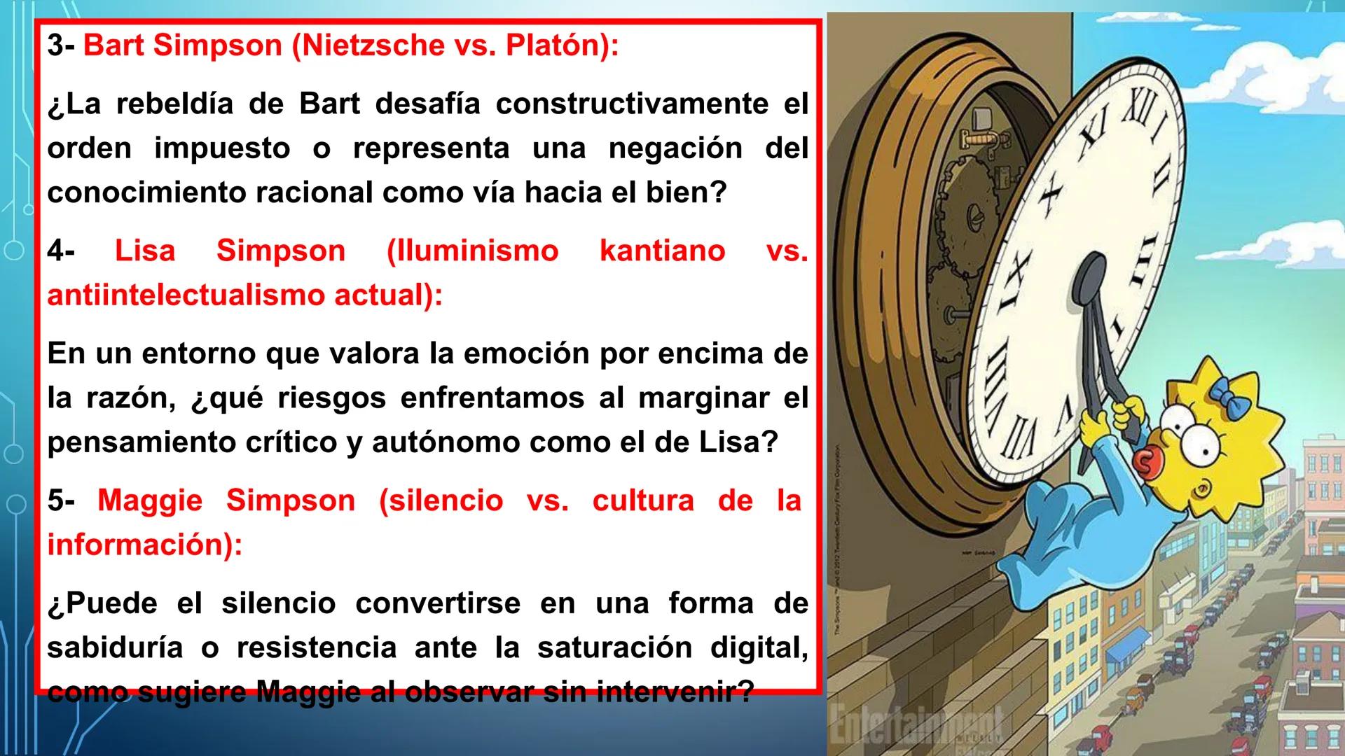LOS SIMPSON Y LA
FILOSOFIA ## OBJETIVO
Reflexionar en
torno a los
problemas
filosóficos
presentes en la
serie y película
de los Simpson
fom