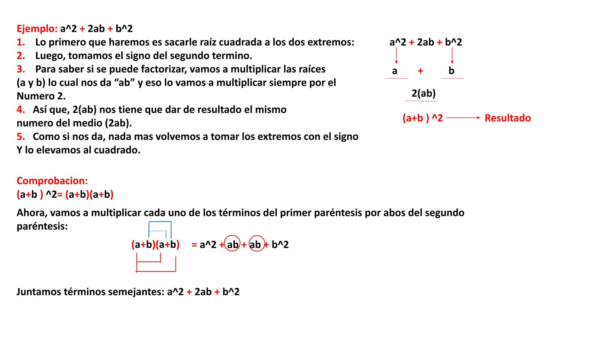 Factorización por factor común: La factorización es la descomposición de una expresión matemática en forma de
multiplicación.
Ejemplo: 4a +