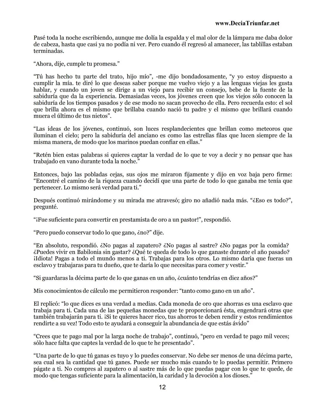 George S.
Clason
El hombre
Más rico de
Babilonia
www.DecidaTriunfar.net
G-libro
¡Regala
este
e-libro!
Enviało por
email a amigos,
filiares,