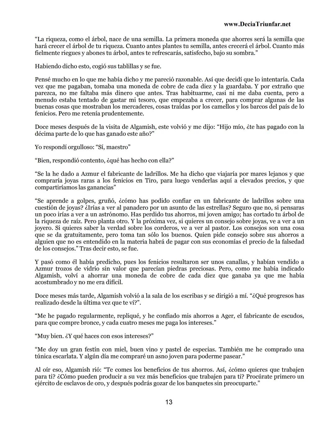 George S.
Clason
El hombre
Más rico de
Babilonia
www.DecidaTriunfar.net
G-libro
¡Regala
este
e-libro!
Enviało por
email a amigos,
filiares,