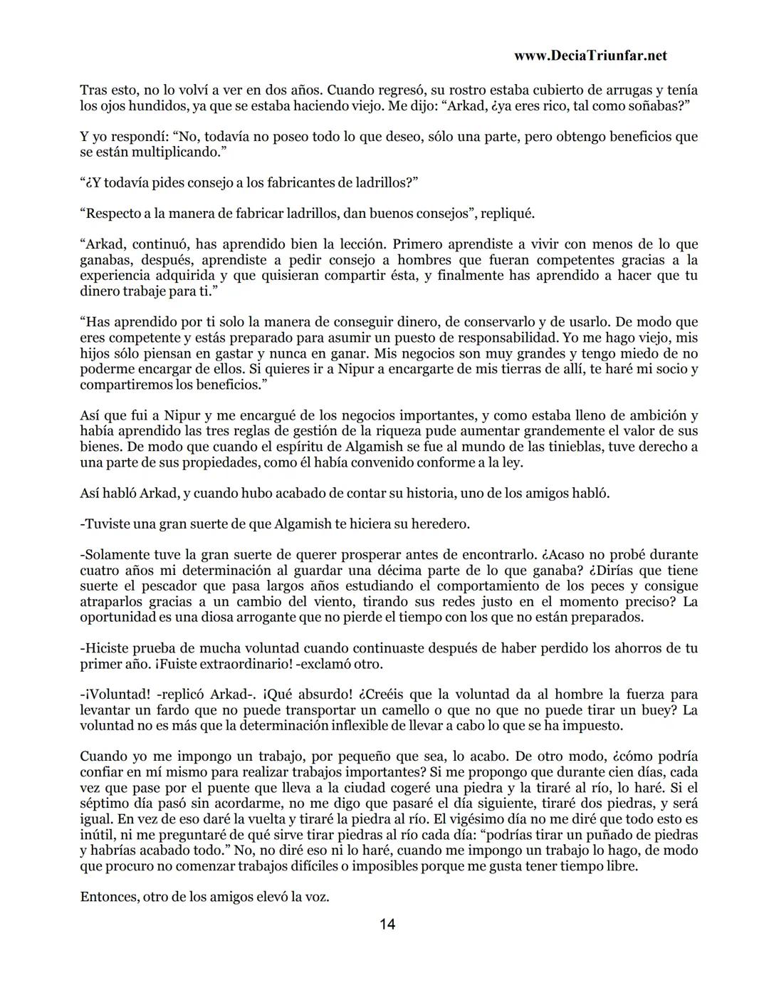 George S.
Clason
El hombre
Más rico de
Babilonia
www.DecidaTriunfar.net
G-libro
¡Regala
este
e-libro!
Enviało por
email a amigos,
filiares,