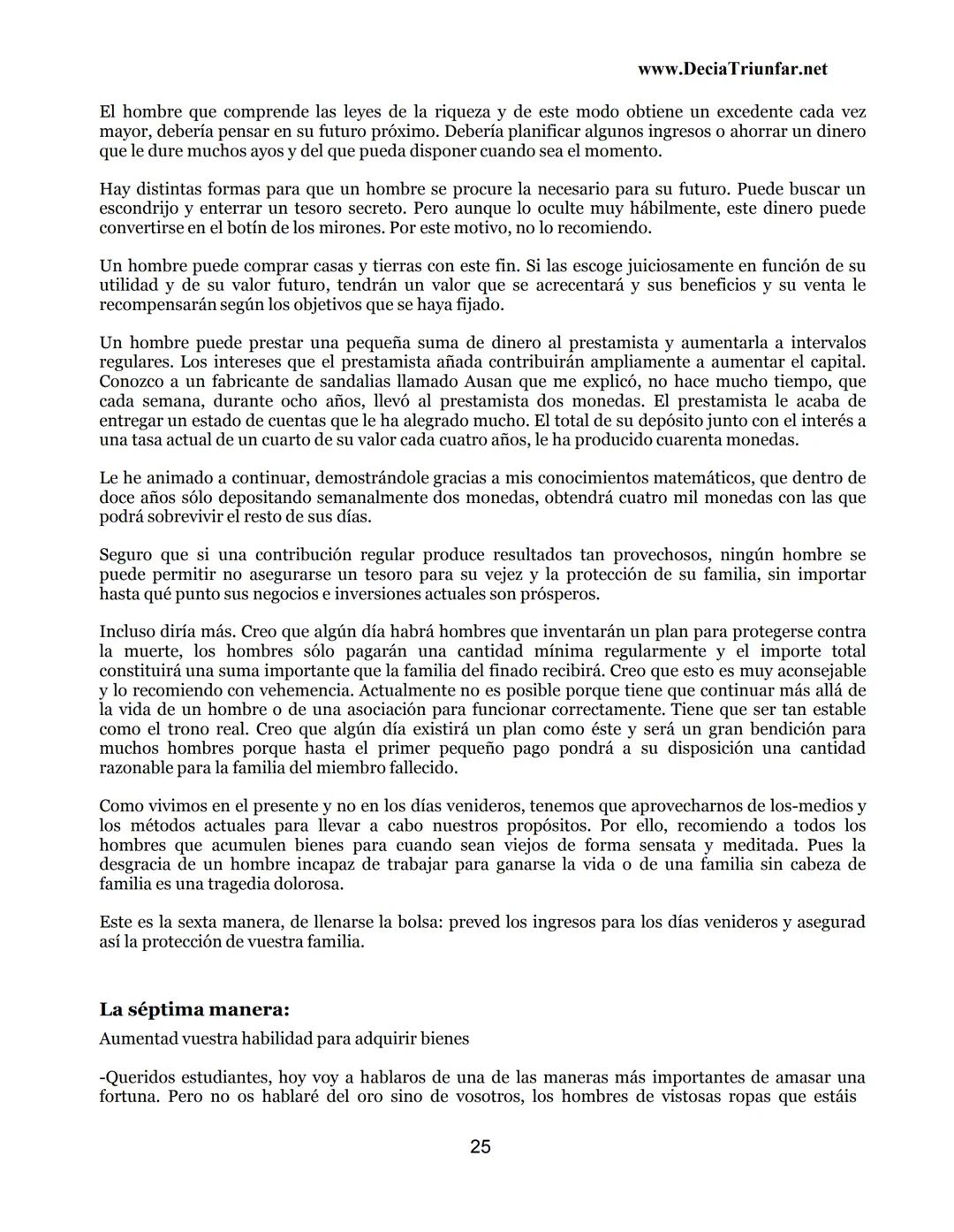 George S.
Clason
El hombre
Más rico de
Babilonia
www.DecidaTriunfar.net
G-libro
¡Regala
este
e-libro!
Enviało por
email a amigos,
filiares,