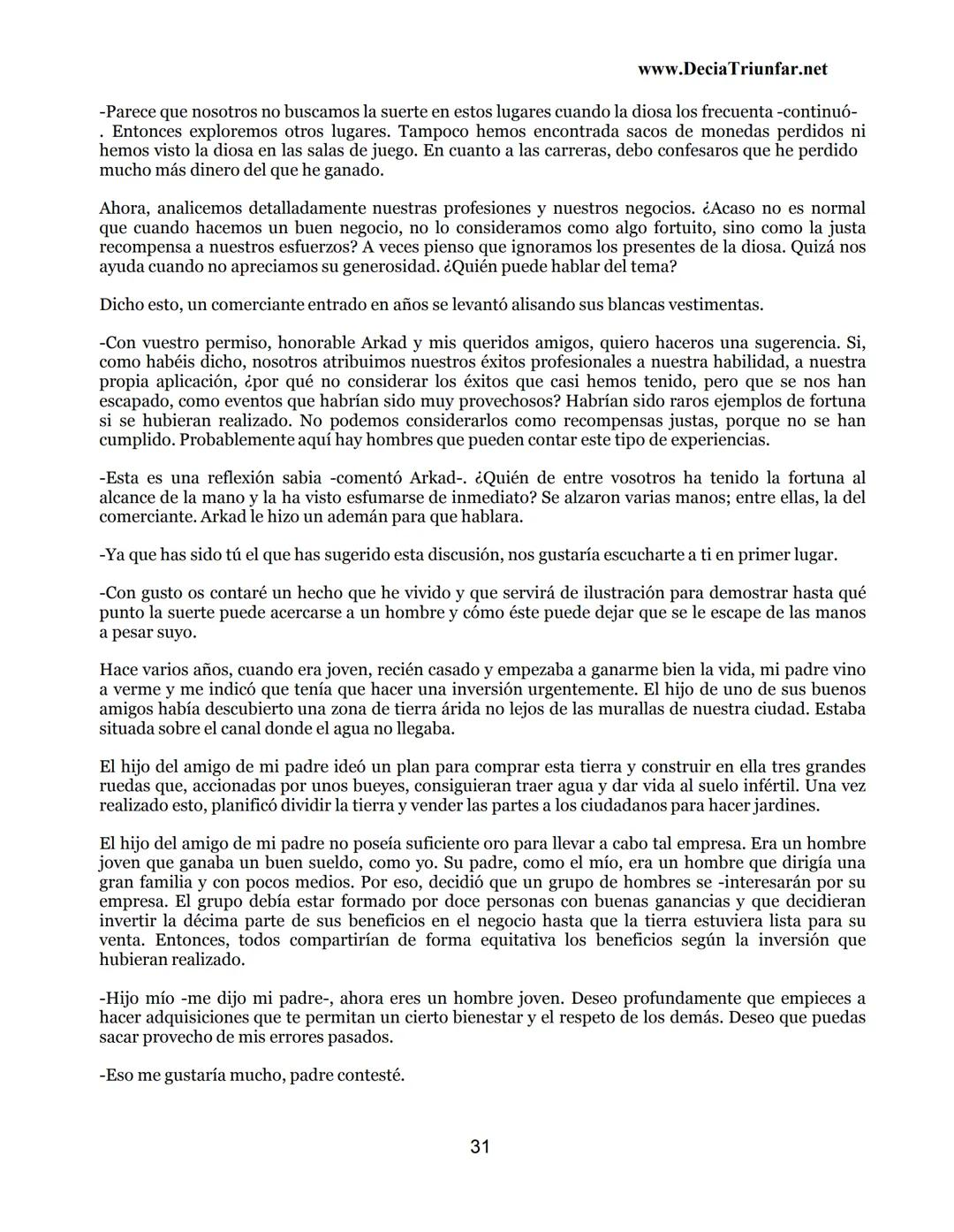 George S.
Clason
El hombre
Más rico de
Babilonia
www.DecidaTriunfar.net
G-libro
¡Regala
este
e-libro!
Enviało por
email a amigos,
filiares,