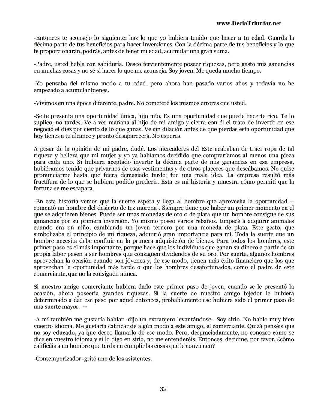 George S.
Clason
El hombre
Más rico de
Babilonia
www.DecidaTriunfar.net
G-libro
¡Regala
este
e-libro!
Enviało por
email a amigos,
filiares,