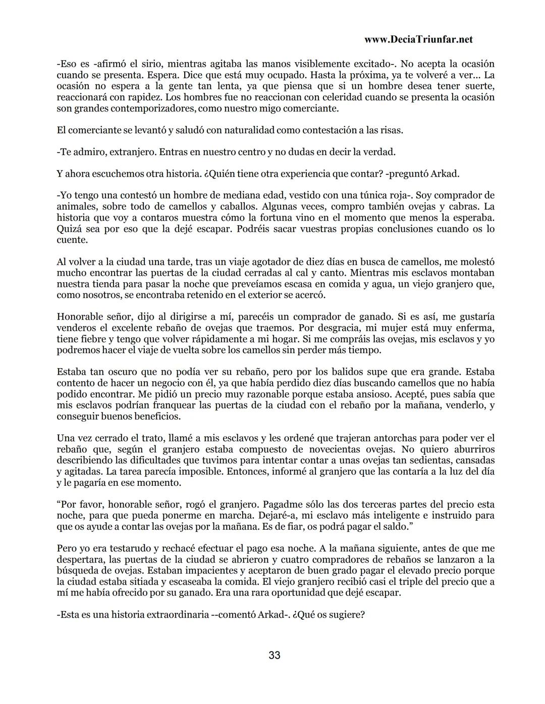 George S.
Clason
El hombre
Más rico de
Babilonia
www.DecidaTriunfar.net
G-libro
¡Regala
este
e-libro!
Enviało por
email a amigos,
filiares,