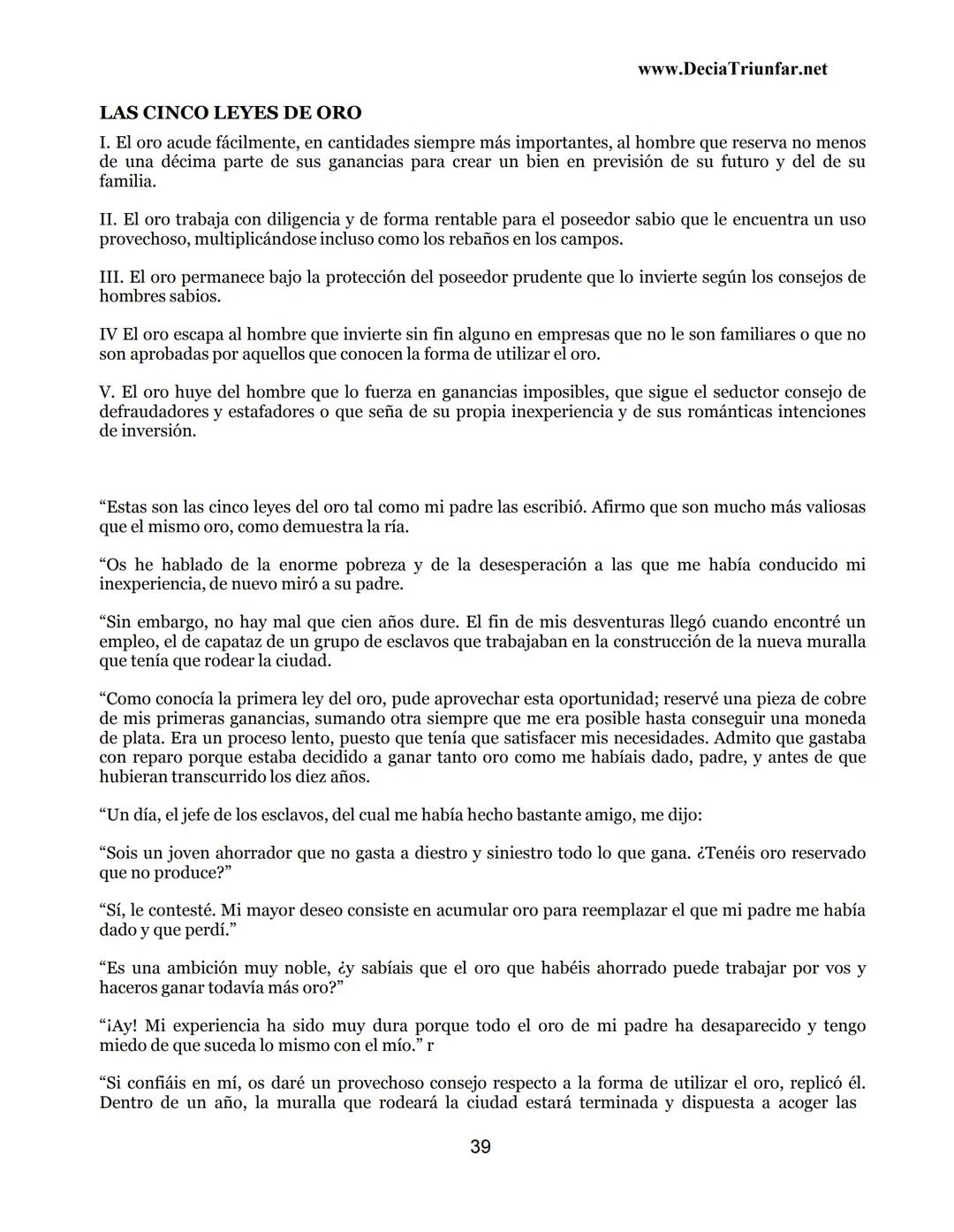 George S.
Clason
El hombre
Más rico de
Babilonia
www.DecidaTriunfar.net
G-libro
¡Regala
este
e-libro!
Enviało por
email a amigos,
filiares,