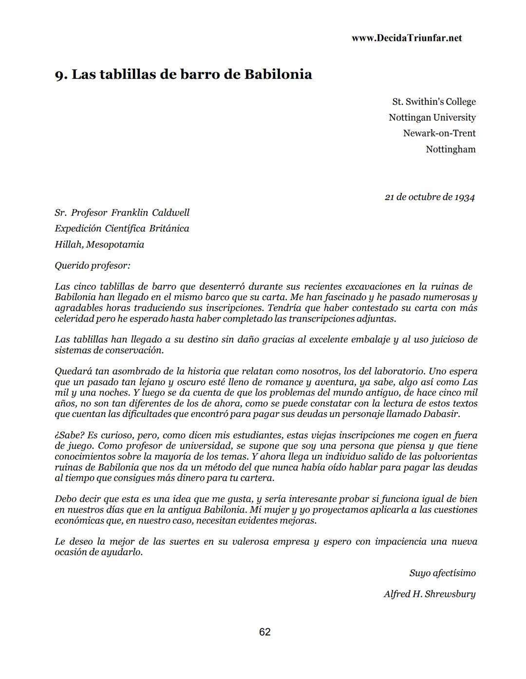 George S.
Clason
El hombre
Más rico de
Babilonia
www.DecidaTriunfar.net
G-libro
¡Regala
este
e-libro!
Enviało por
email a amigos,
filiares,