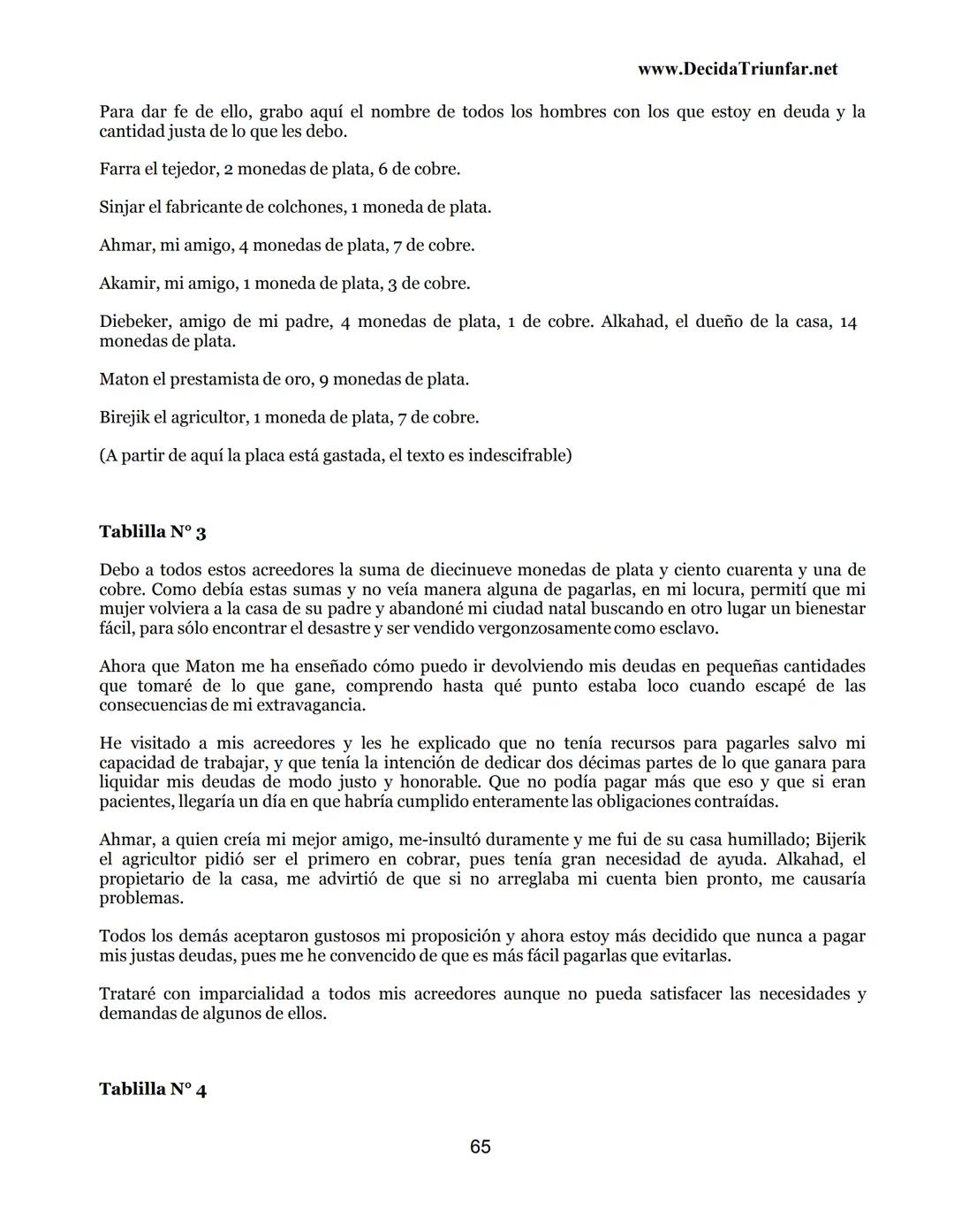 George S.
Clason
El hombre
Más rico de
Babilonia
www.DecidaTriunfar.net
G-libro
¡Regala
este
e-libro!
Enviało por
email a amigos,
filiares,