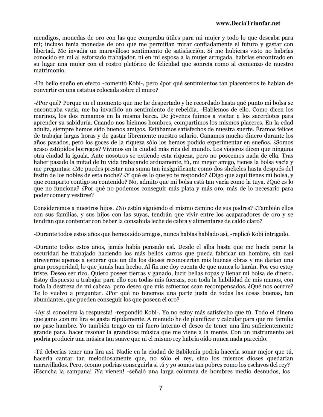 George S.
Clason
El hombre
Más rico de
Babilonia
www.DecidaTriunfar.net
G-libro
¡Regala
este
e-libro!
Enviało por
email a amigos,
filiares,