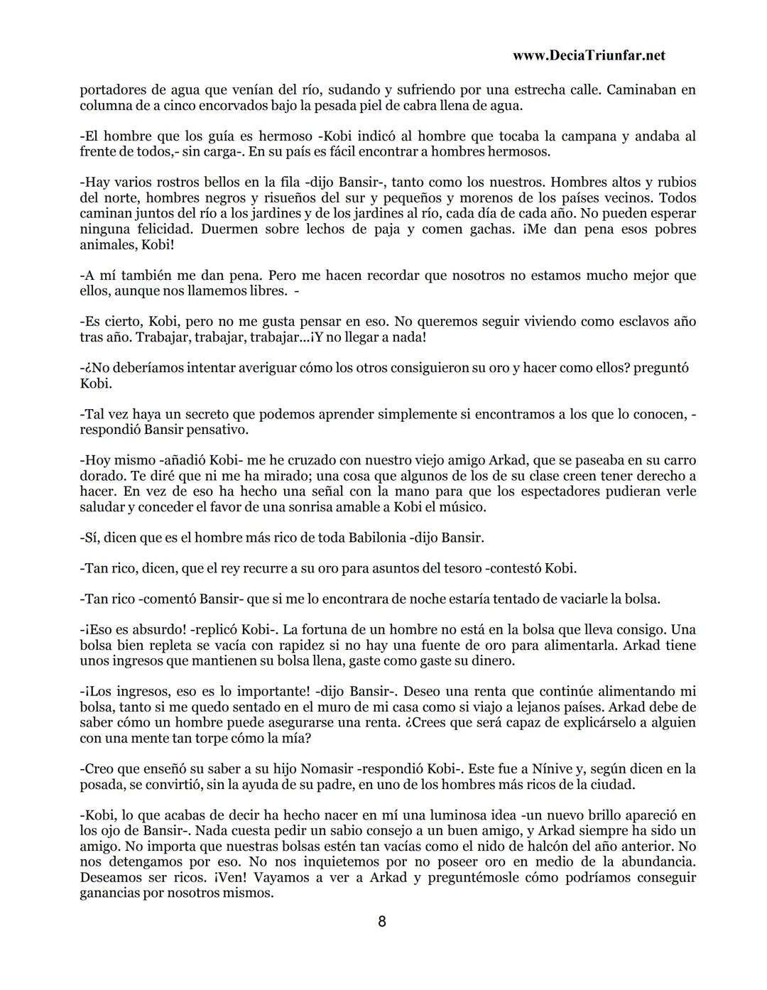 George S.
Clason
El hombre
Más rico de
Babilonia
www.DecidaTriunfar.net
G-libro
¡Regala
este
e-libro!
Enviało por
email a amigos,
filiares,