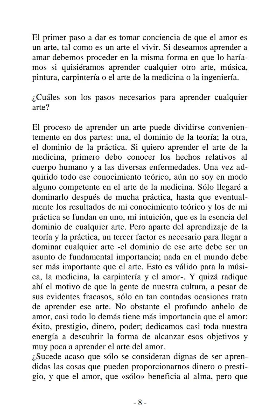 ## El Arte
## de Amar
### ERICH
### FROMM EL ARTE DE AMAR
Erich Fromm
PREFACIO
La lectura de este libro defraudará a quien espere fáciles e