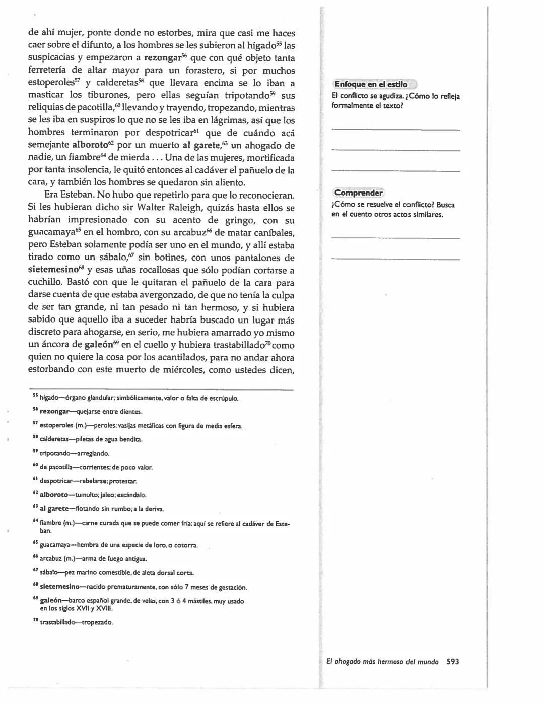 --- OCR Start ---
Gabriel García Márquez ►
El ahogado más
hermoso del mundo
GABRIEL GARCÍA MÁRQUEZ
En «El ahogado más hermoso del mundo» (19