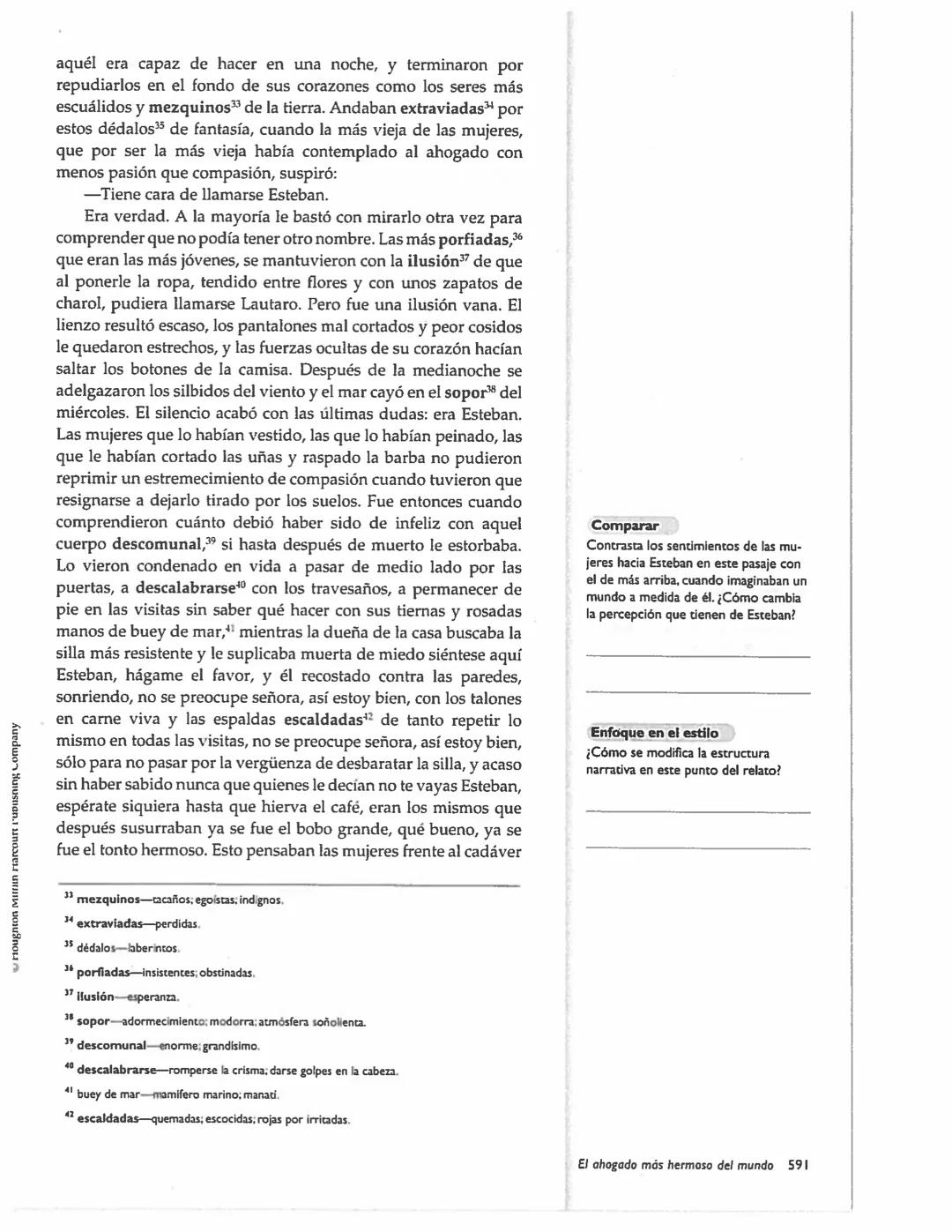 --- OCR Start ---
Gabriel García Márquez ►
El ahogado más
hermoso del mundo
GABRIEL GARCÍA MÁRQUEZ
En «El ahogado más hermoso del mundo» (19