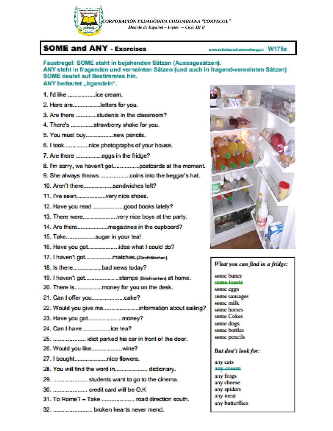 CORPORACIÓN PEDAGÓGICA COLOMBIANA "CORPECOL"
Módulo de Español - Inglés Ciclo III B
CORPORACIÓN PEDAGÓGICA COLOMBIANA "CORPECOL"
| CICLO