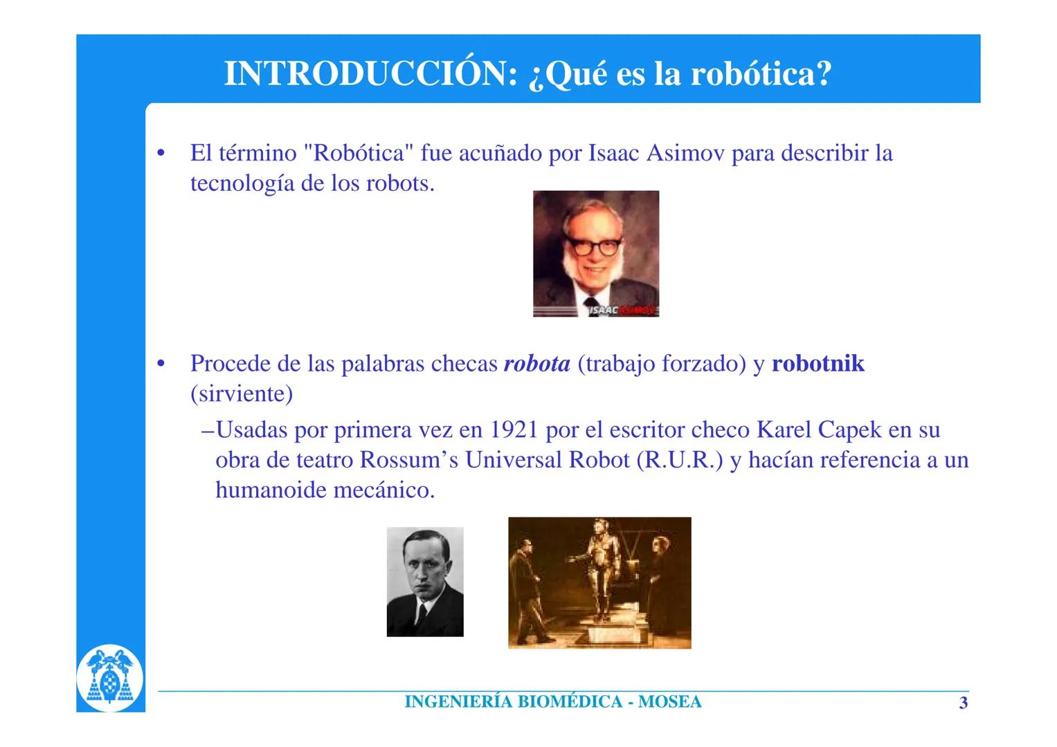 # INTRODUCCIÓN A LA ROBÓTICA
Rafael Barea
Departamento de Electrónica. Universidad de Alcalá.
Alcalá de Henares. Madrid. (Spain)
barea@d