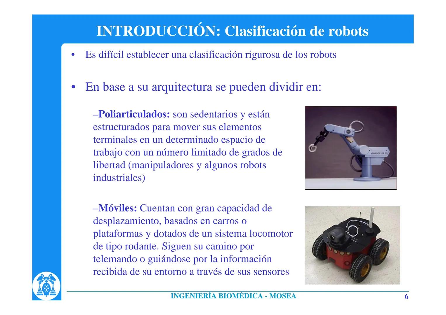 # INTRODUCCIÓN A LA ROBÓTICA
Rafael Barea
Departamento de Electrónica. Universidad de Alcalá.
Alcalá de Henares. Madrid. (Spain)
barea@d