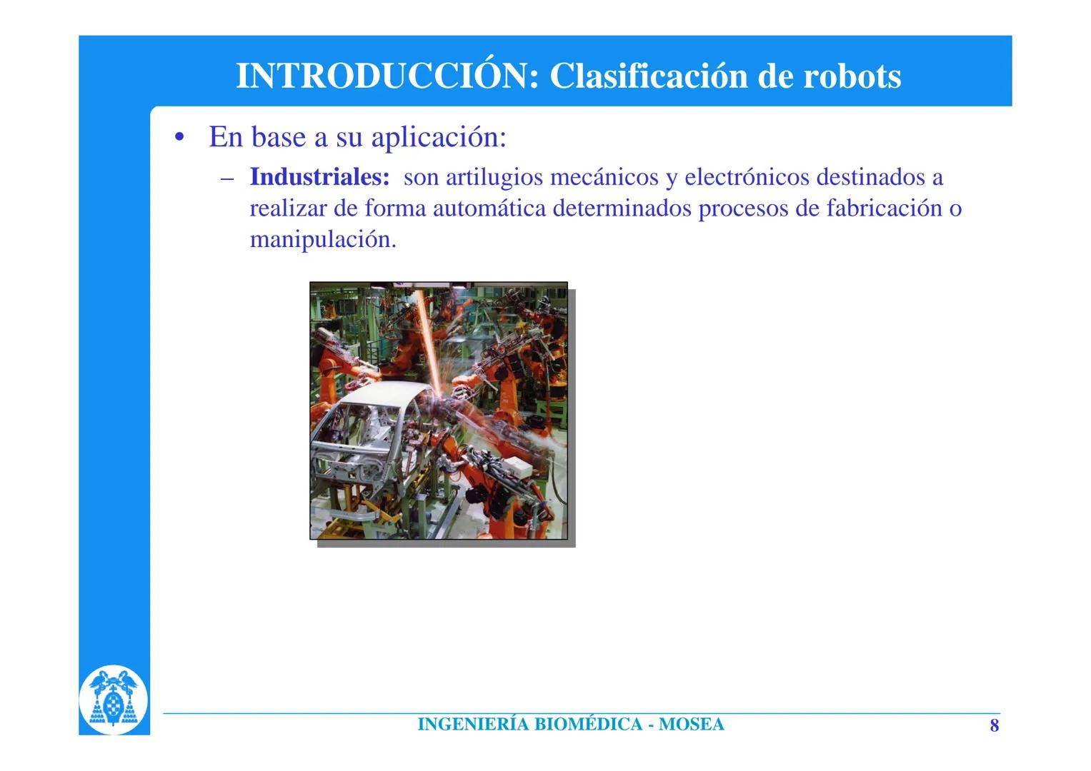 # INTRODUCCIÓN A LA ROBÓTICA
Rafael Barea
Departamento de Electrónica. Universidad de Alcalá.
Alcalá de Henares. Madrid. (Spain)
barea@d