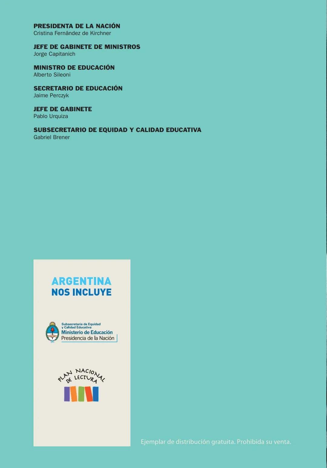 # CORTÁZAR 100 AÑOS
CASA TOMADA
en Bestiario
Ministerio de
Educación
Presidencia de la Nación Colección: Cortázar: 100 años
Fotografía: